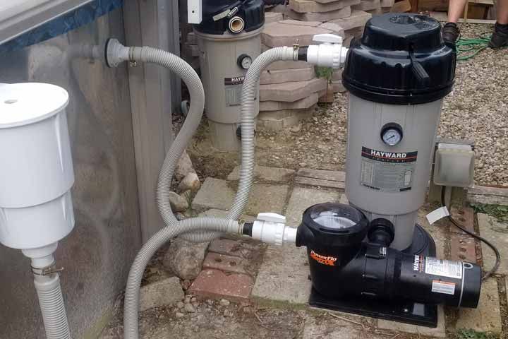 how to set up above ground pool pump
